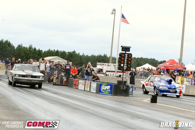 Haskel Mackowski has struggled this weekend and faced off with Chad Branson with both cars losing traction right off the line. Branson was able to get back in the power sooner scoring a win with a 5.85 to Mackowski's 5.96 at 132 in a close pedal fest.