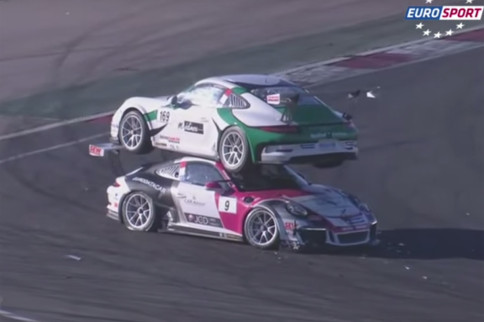 Porsche On Porsche Action: The Most Bizarre Crash We've Ever Seen