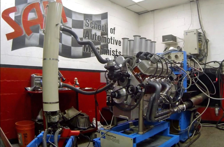 Video: SAM Engine Masters Challenge Chrysler Poly 402ci On The Dyno!