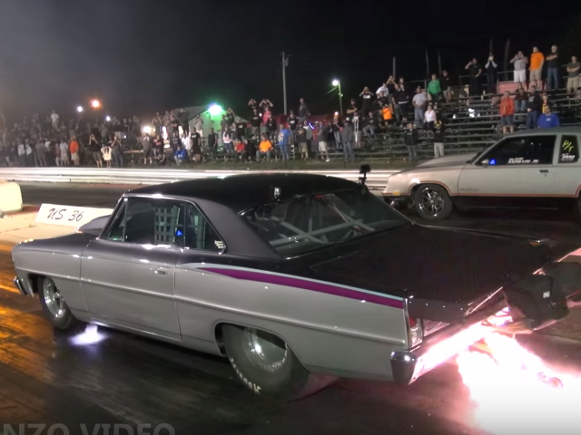 Video: Street Outlaws' Andrade vs Larry Larson's Chevy II