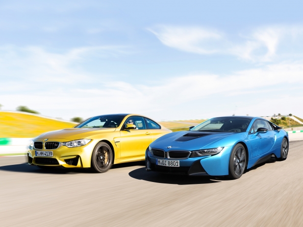 Video: BMW's M4 Takes on the Newfangled i8
