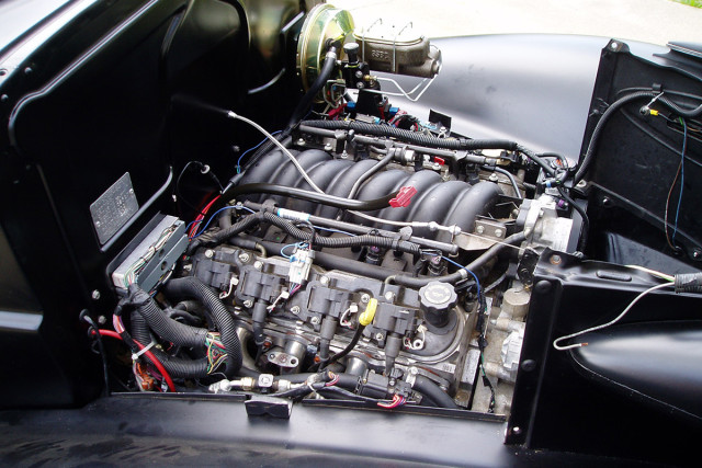 The LS looks really nice in the 37 engine bay. 