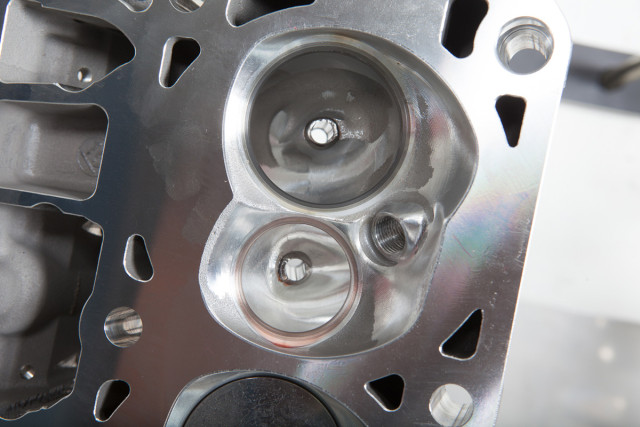 The CNC-ported cylinder heads were optimized by Phil Odom at XX. Odom stresses that it's about the entire package, and that flow numbers taken by themselves aren't very important.