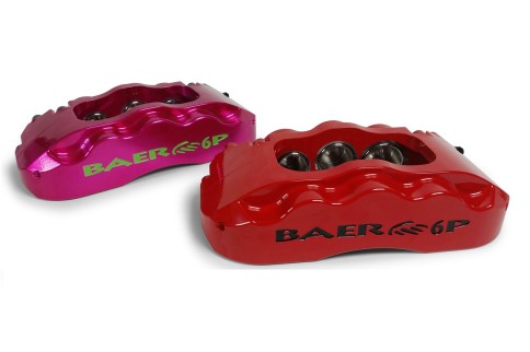 Baer's 6P Pro+ Six-Piston Forged Caliper Sets