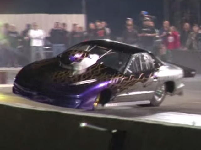 Video: Nitrous Pro Street Firebird Takes A Tumble At Tulsa Throwdown