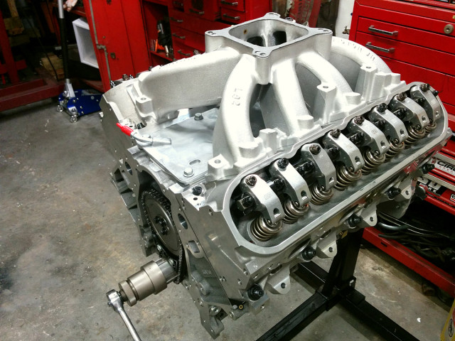 Topping off this combination is a port matched and plenum blended Edelbrock Victor Jr. which has also been machined to accept 4500 series carburetors should the need arise.