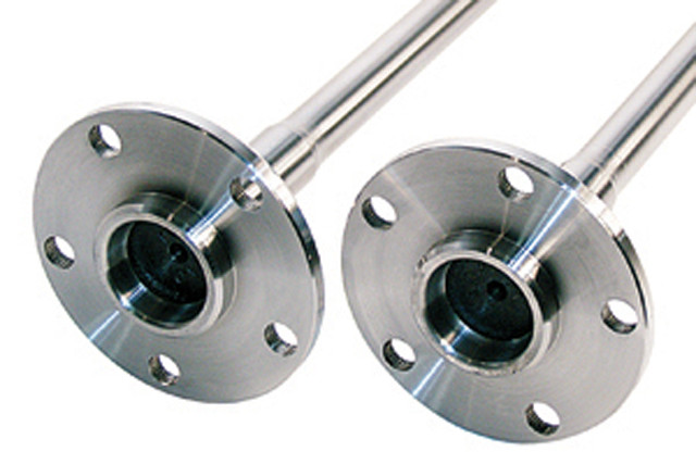 All of Moser's axles (pictured above) are crafted from USA-made steel, as well as alloys sourced and purchased locally.