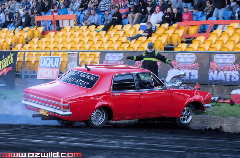 Brasher Nats Burnout Mishaps: Kissing The Wall A Little Too Hard