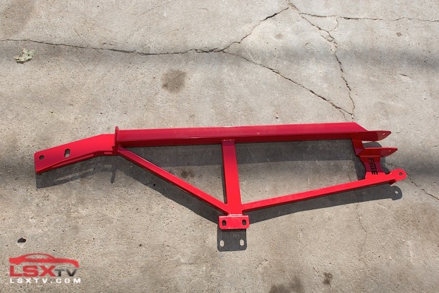 These subframe connectors (PN SFC019) are a bolt-on application, requiring no permanent modification for installation.