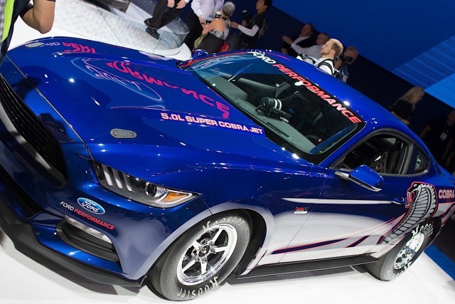 The 2016 Mustang body-in-white follows SEMA's announcement of the new Mustang Cobra Jet.