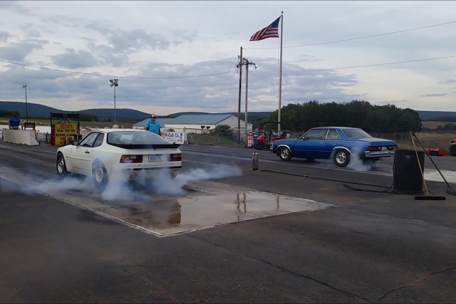 Craig's Porsche & Malibu staging. Images from videos.