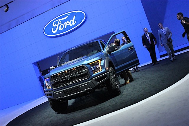 The 2017 Ford Raptor could be seen and touched at the L.A. Auto Show.