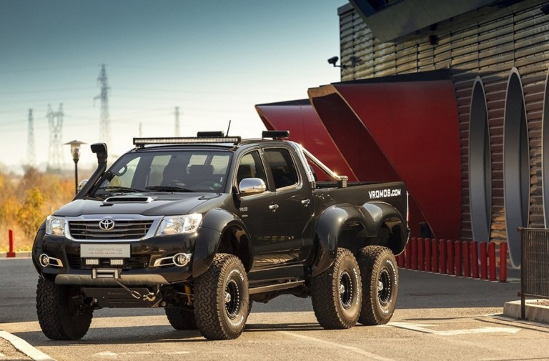 Video: Toyota Hilux Gets An Extra Set Of Wheels For Off-Road Madness