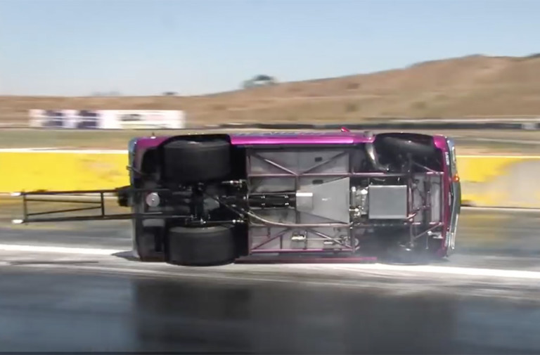 Video: Rotary-Powered Mazda Turns On Its Lid After Wild Burnout