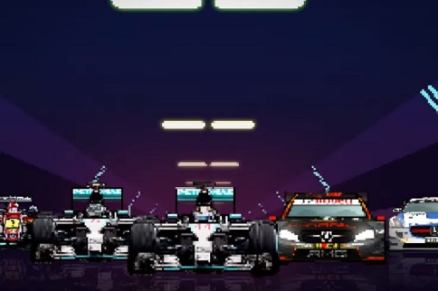 Mercedes Celebrates Its 2015 Motorsports Success With 80s Style