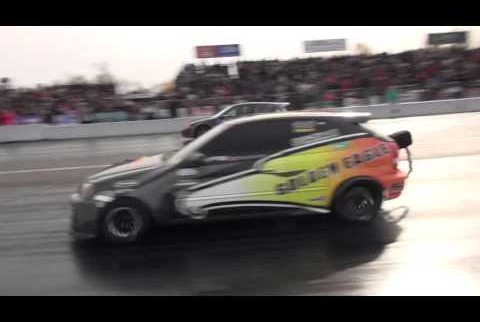 Video: Scary Moment For Honda Drag Civic At World Cup Finals
