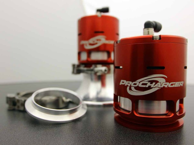 Although it visually appears much larger than the company's existing Race bypass valve, the all-new Pro Race bypass valve isn't much taller at all. V-band connection allows for seamless installation.
