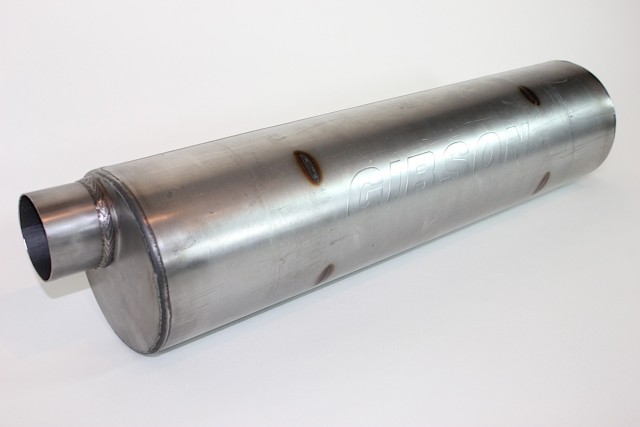 Gibson’s Superflow muffler has no packing inside. The reason for this is to prevent rust or blow-out, as well as improve flow.