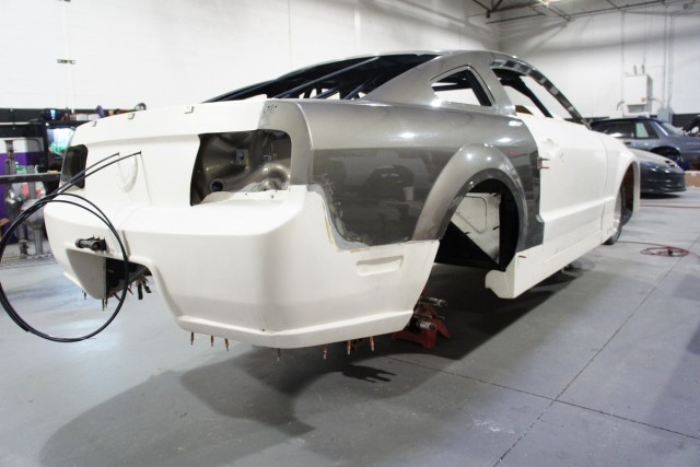 Team Z is building two rear ends for the car: one for a small tire combination, and one for a big tire. That will give Chris the option on which tire he wants to run for a certain event, or race.