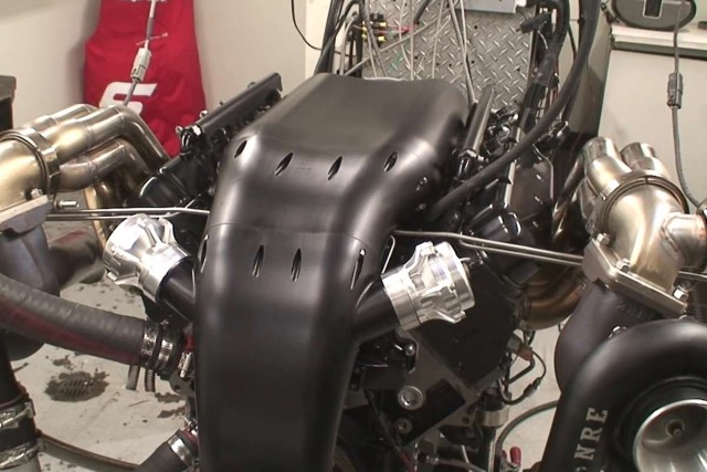 Another shot of the Alien and intake and Mirror Image turbos just because. 