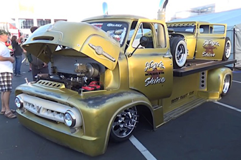 Video: Dan Hogan’s Super Cool COE Hauler And Rat Rod