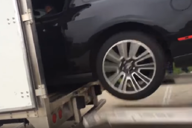 Video: Loading A Mustang Into A Moving Van, What Could Go Wrong?