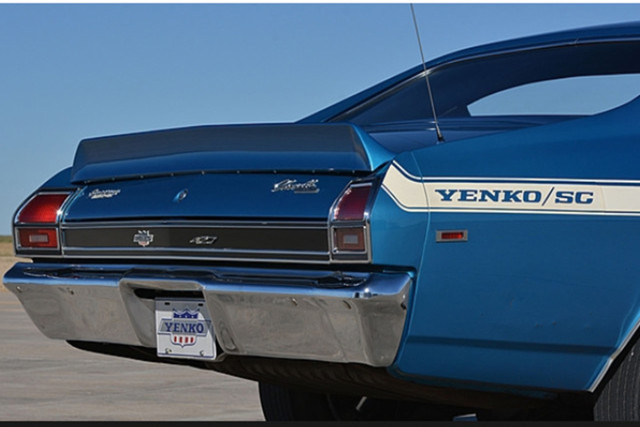 SS blackout tail lights are taken from the Chevelle SS. 