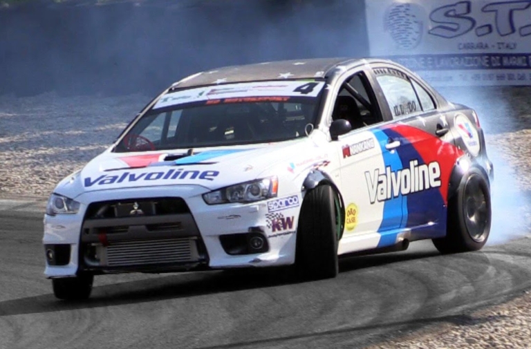 Video: Furious 550-HP, RWD Evo X Slays Tires, Slices Apexes