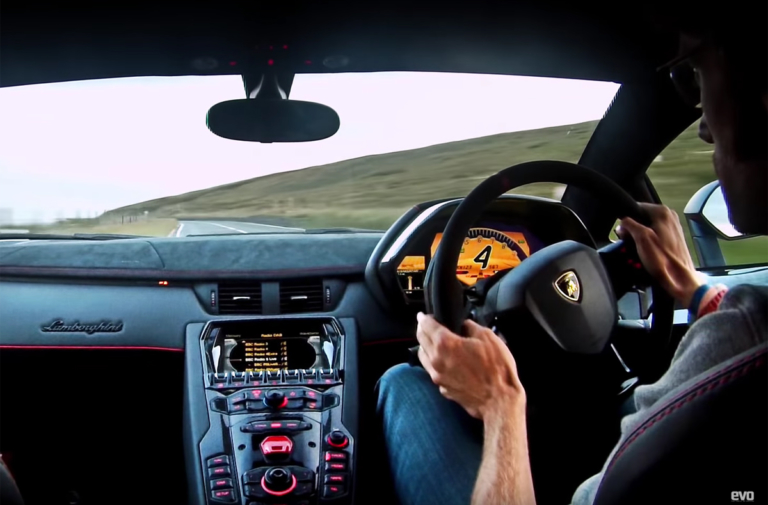 EVO Monsters The Isle Of Man In A Lamborghini Aventador SV