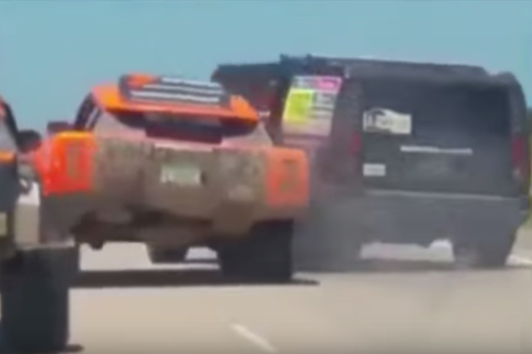 Video: Highway Mishap Sees Robby Gordon Crash, Leave Dakar