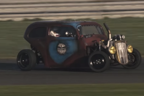 Video: This Saab-Powered Ford Drift Rod Is A Unique Obsession