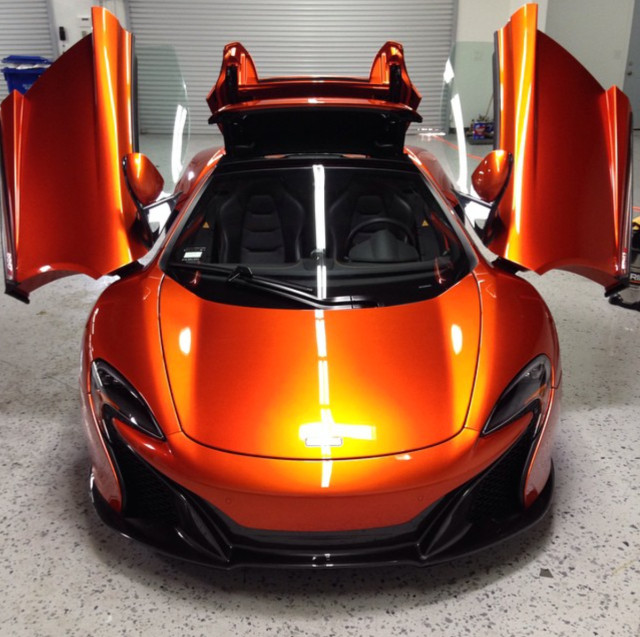 A finished McLaren MP12c.