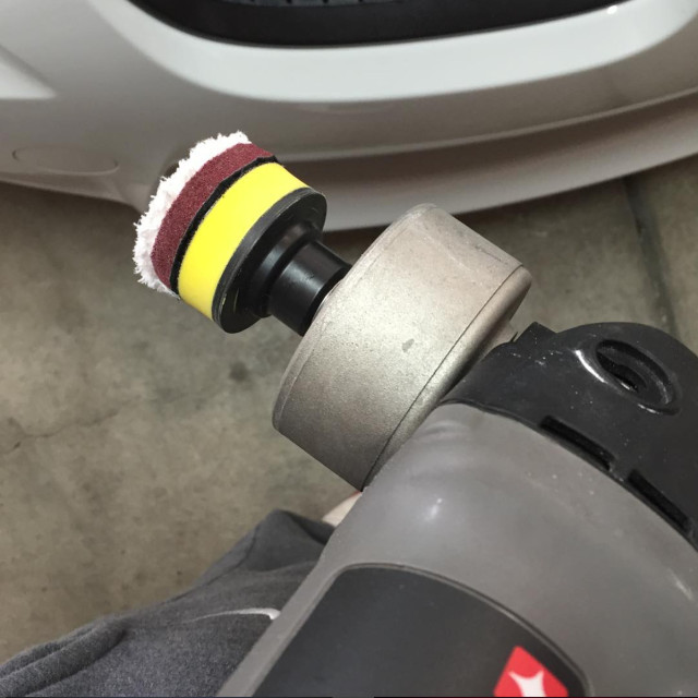 One of Keith's custom 1" polishing pads.