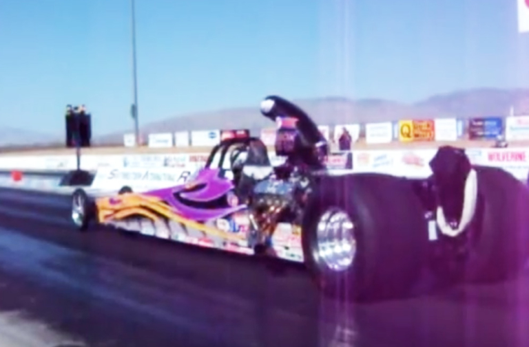 Video: Why You Never Stand Behind A Drag Car On The Starting Line