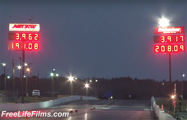 Mills Takes Win Over King In First Side-By-Side 3-Second Radial Race