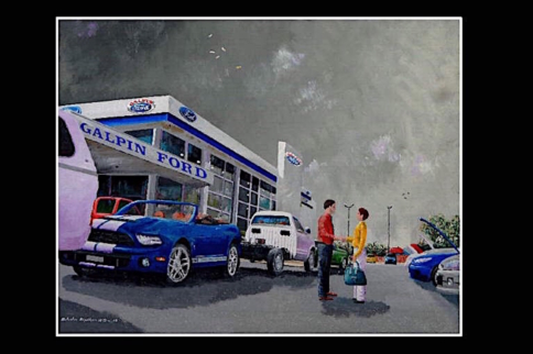 Video: How Malcolm Hazeldean Creates Automotive Art