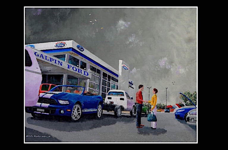 Video: How Malcolm Hazeldean Creates Automotive Art