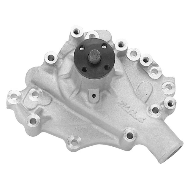 A remote-mounted mechanical pump might help free up some space in the engine bay, but be aware your pulley setup might require some tweaking to might sure all your accessories can still use the drive belt system.