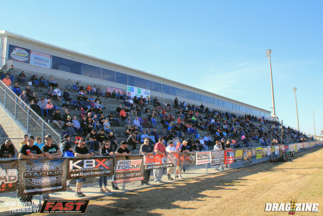 We have a good crowd for a Thursday and the stands are filling up as we go into qualifying here shortly.