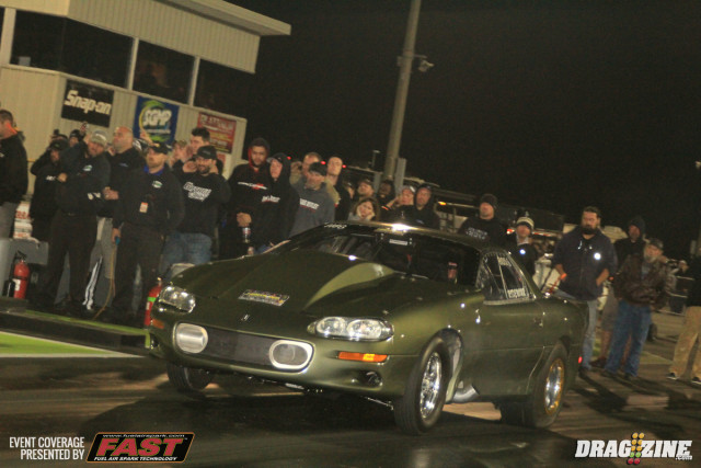 Tony Ridenour landed ninth in ODR with a 4.366 at 180. Tony has been pretty consistent recently and has the Camaro for sale.