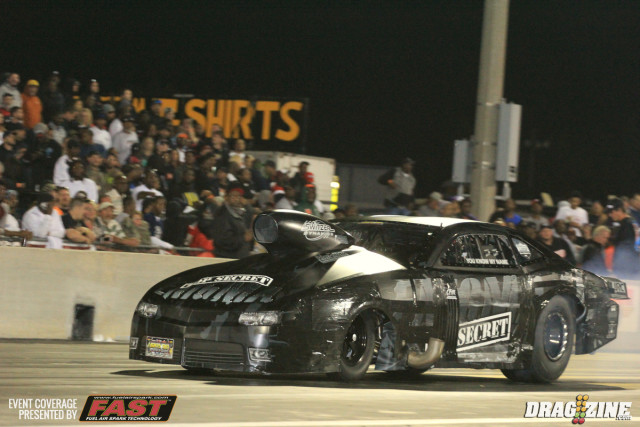 Keith Haney paired up with Steven Fereday earning the win with both cars running well. Haney's 3.95 bettered Fereday's 4.033 at 201 MPH in a good close match with near identical reaction times.