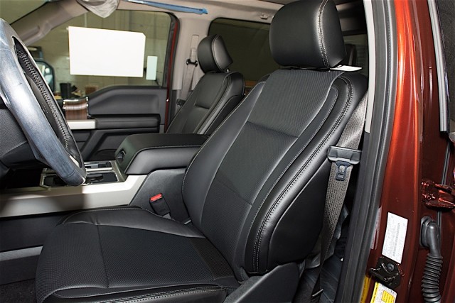 Brand new seats ready for protecting.