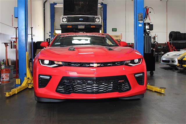 The starting point, a bone-stock 2016 Camaro SS.