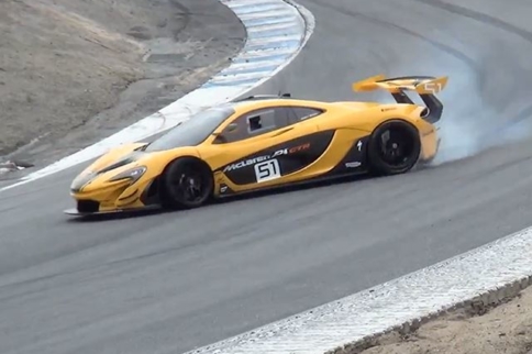 Video: McLaren P1 GTR Spins in Corkscrew, Nearly Crashes