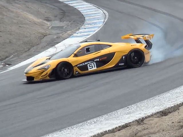 Video: McLaren P1 GTR Spins in Corkscrew, Nearly Crashes