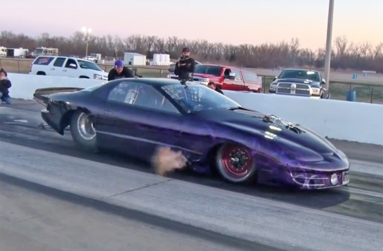 Video: Birdman's TT Firebird Dominates Bare Concrete No Prep Race