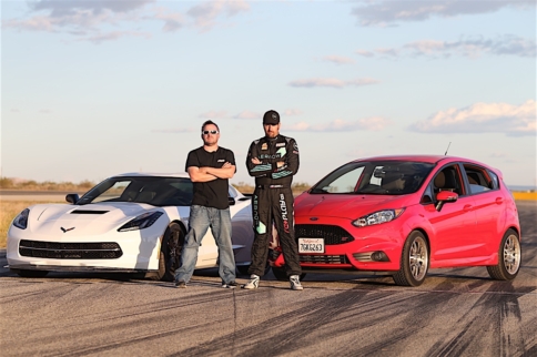 Can A C7 Corvette Catch A Fiesta In The Hands Of A Pro?