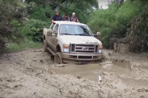 Video: Ford Super Duties Battle Through Muck