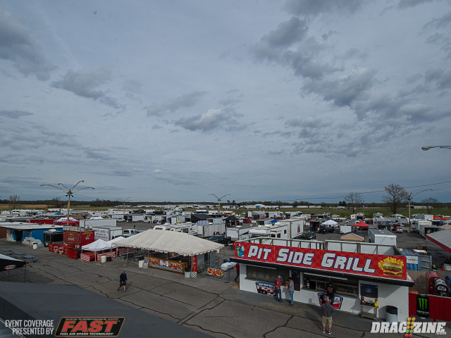 Overcast skies cover the growing crowd here at Memphis International Raceway. With almost zero chance of rain in the forecast, along with nice early spring temps, look for some killer numbers this weekend!