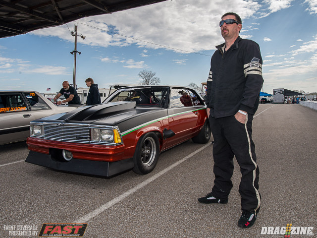 Street Outlaws star David "Daddy Dave" Comstock is behind the wheel of this ProCharged Malibu, owned by Brendan Russell. Comstock ran a 4.80 yesterday in testing, but had issues getting the car cranked for the first round of qualifying. Hopefully they can track down the gremlins and get it running for Q2.